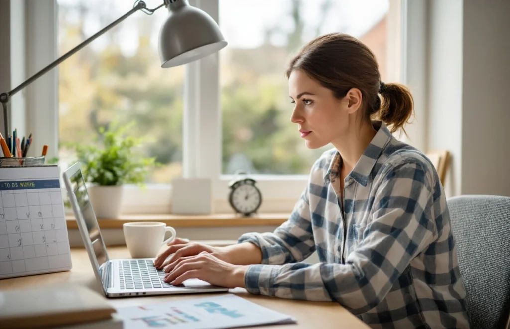 Estabeleça uma rotina de trabalho estruturada.