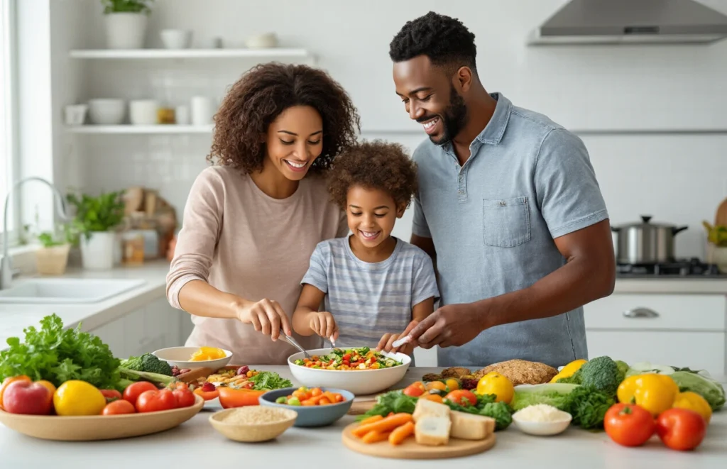 organizar sua despensa com alimentos nutritivos.